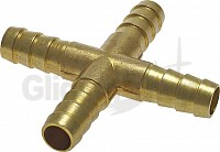 Cross Connector 5 mm - Brass